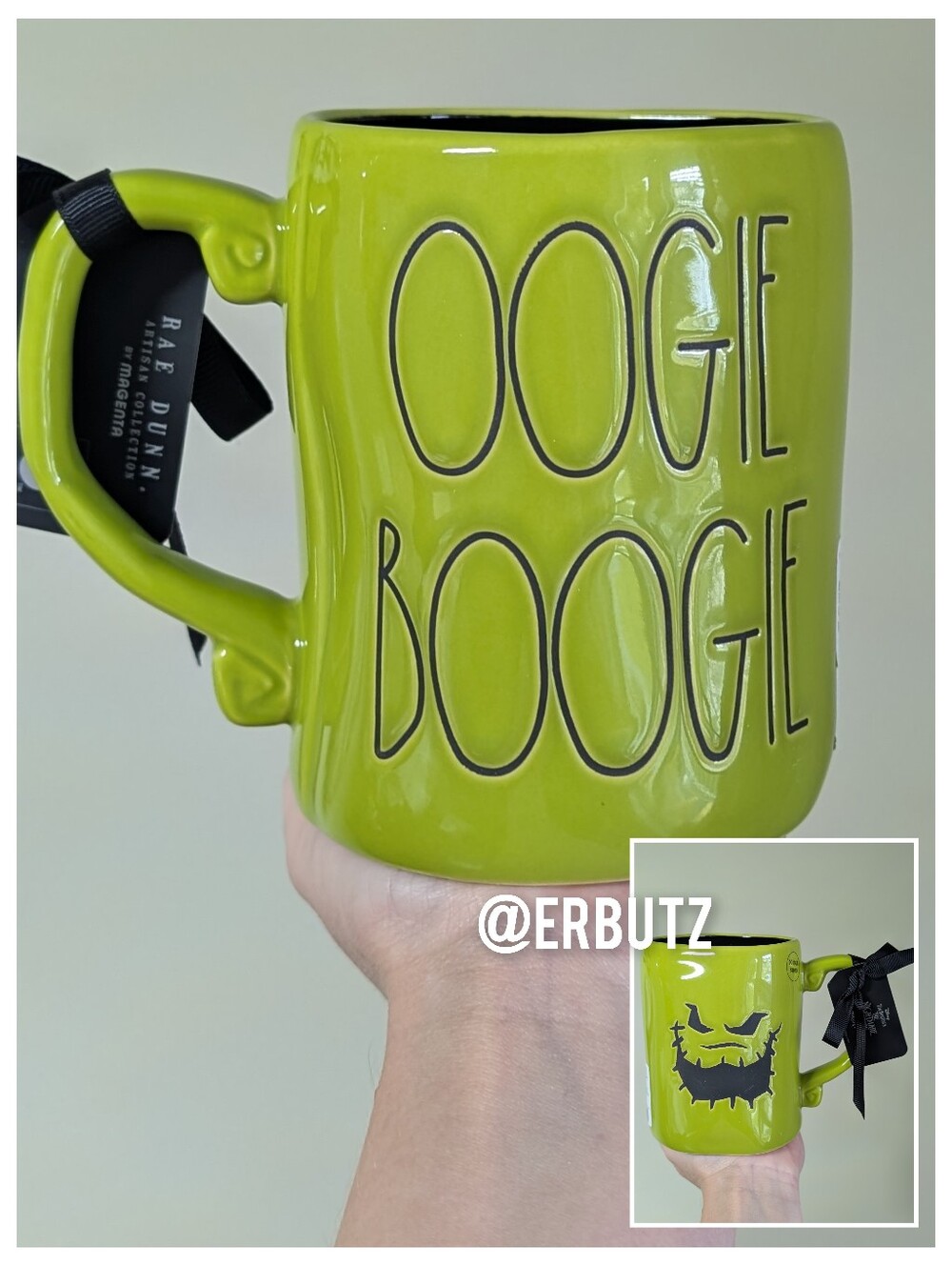 Rae Dunn x Disney Tim Burton's The Nightmare Before Christmas OOGIE BOOGIE Mug👾